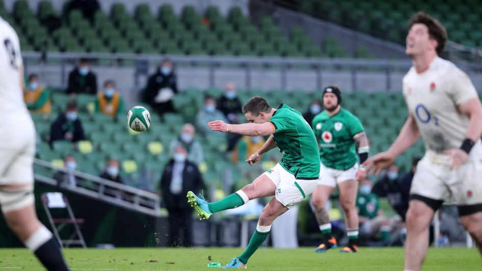Ireland's Johnny Sexton scores another penalty