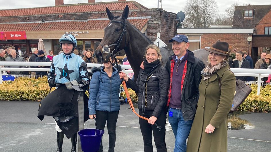 Felicie Du Maquis with trainer Clive Boultbee-Brooks (second right)