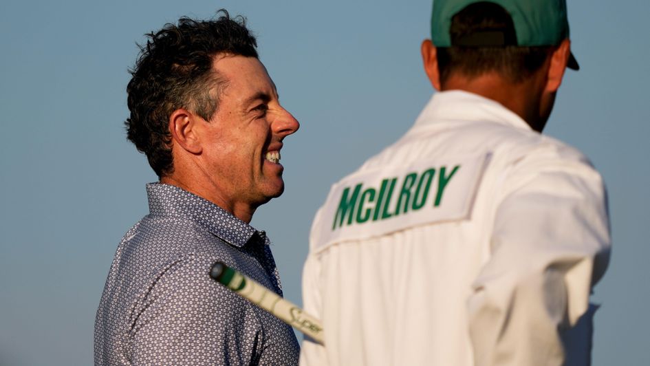Rory McIlroy on his way to a second Masters win