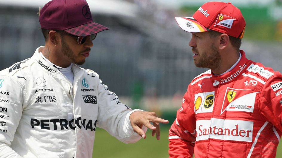 Hamilton and Vettel