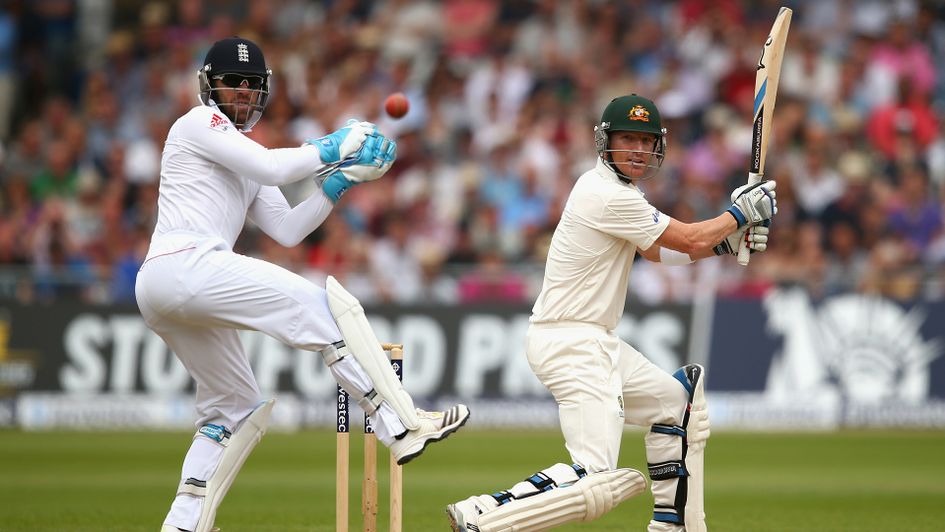 Brad Haddin on the charge