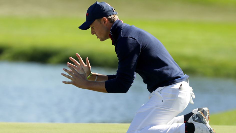 Jordan Spieth claimed three points for the Americans