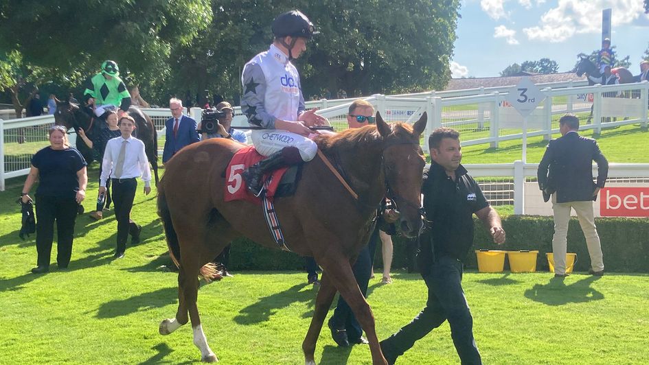 Two Tribes pictured after winning at Sandown