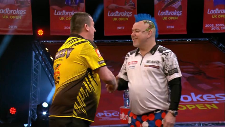 Peter Wright was beaten by Dave Chisnall