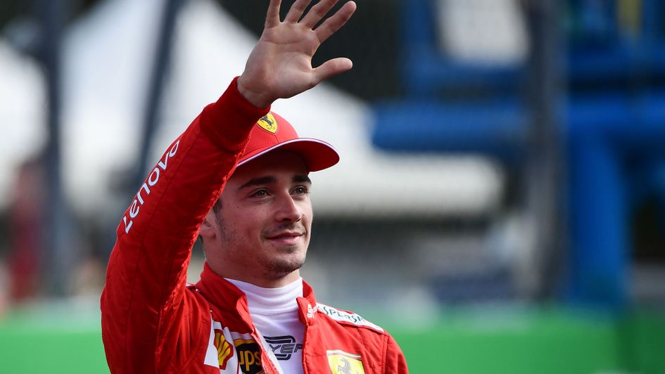 Charles Leclerc of Ferrari
