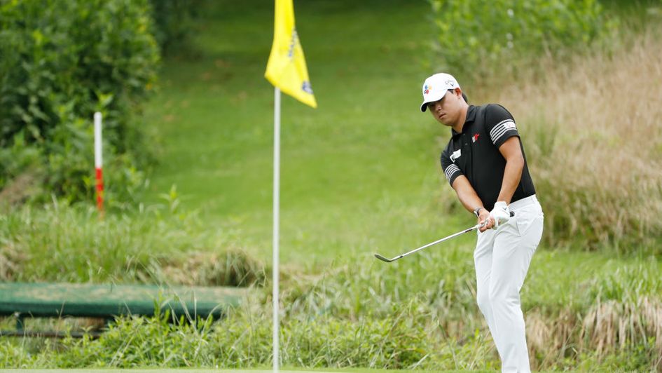 Si Woo Kim leads the Wyndham