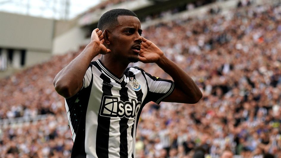 Newcastle's Alexander Isak celebrates