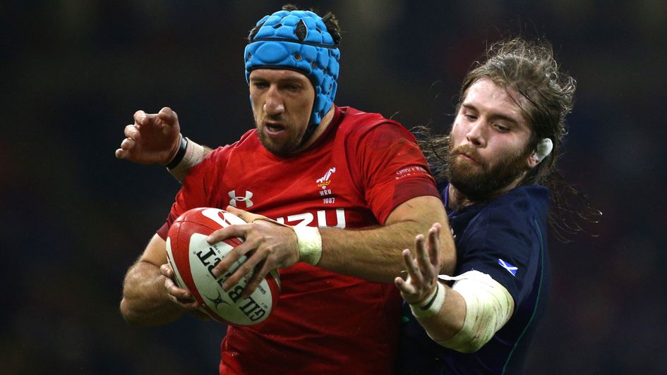 Justin Tipuric in action during Wales' victory over Scotland