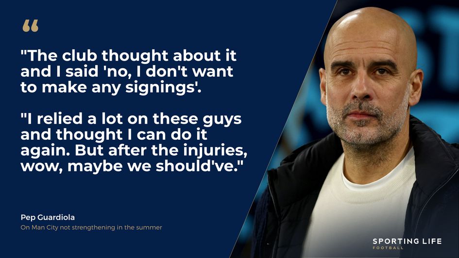 Manchester City boss Pep Guardiola