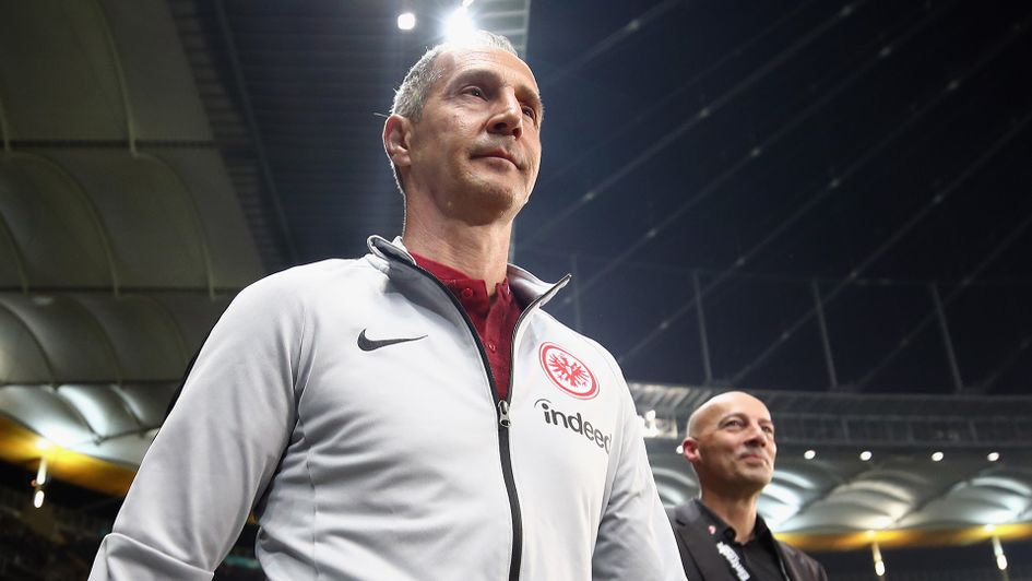 Eintracht Frankfurt head coach Adi Huetter