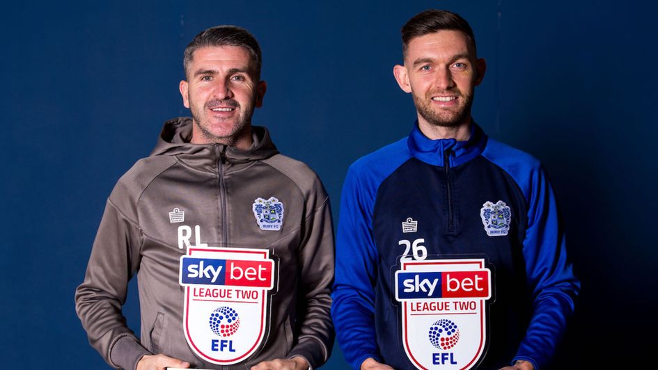 Ryan Lowe and Jay O'Shea with their January awards