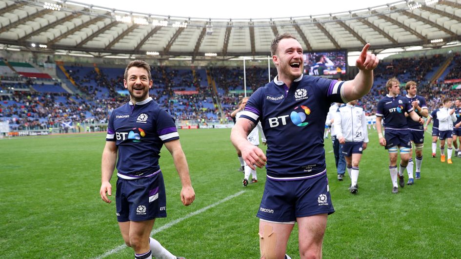 Greg Laidlaw and Stuart Hogg