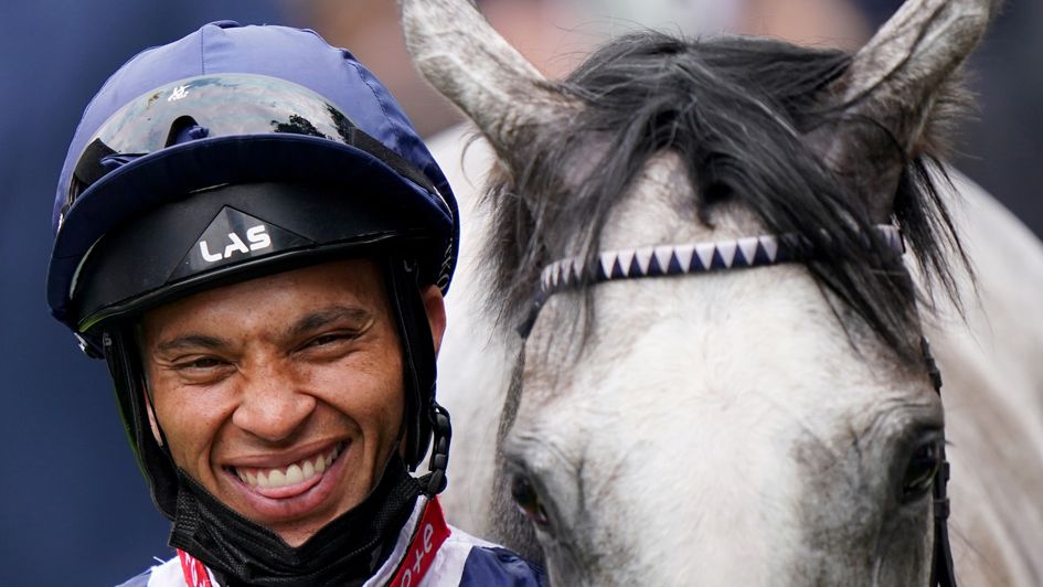 A delighted Sean Levey with Snow Lantern