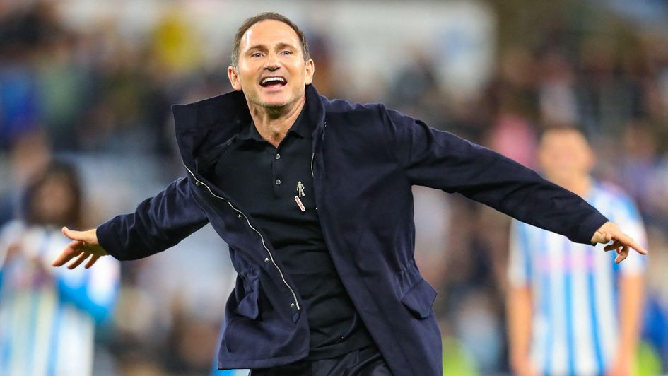 Coventry City manager Frank Lampard celebrates the win over Newcastle United
