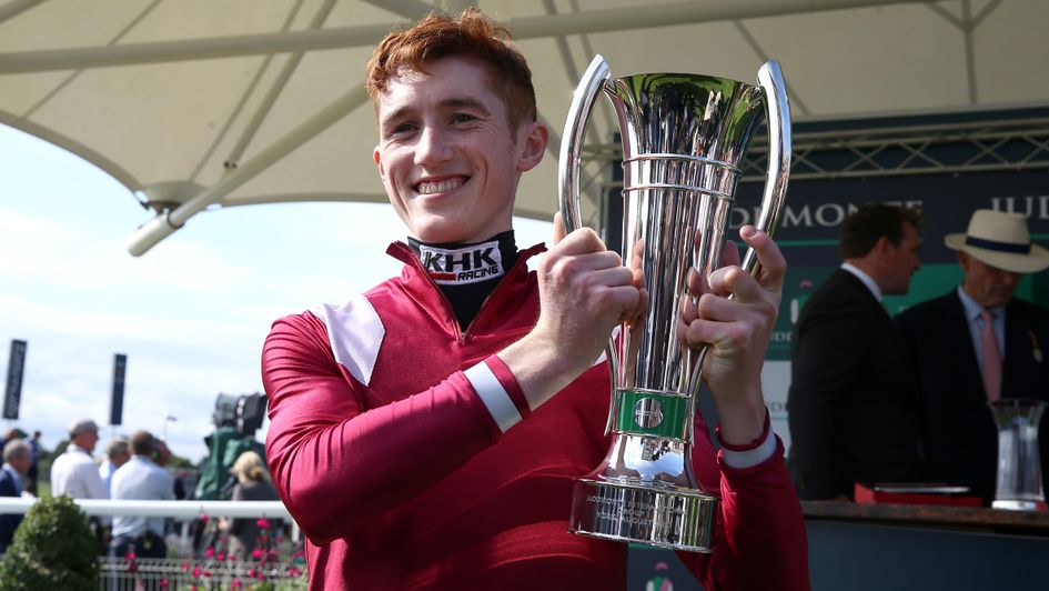 David Egan with his Juddmonte International prize