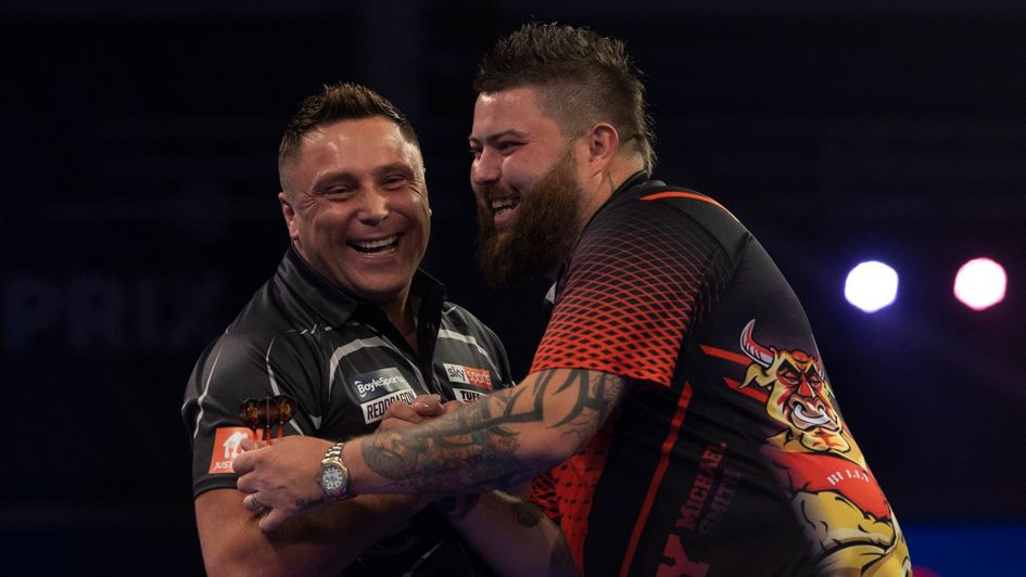 Gerwyn Price and Michael Smith (Picture: Lawrence Lustig, PDC)