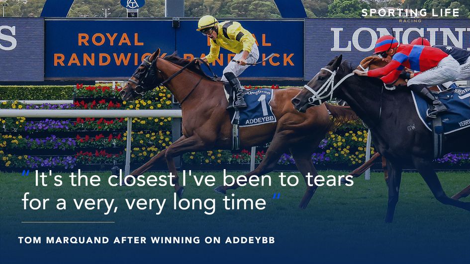 A jubilant Tom Marquand