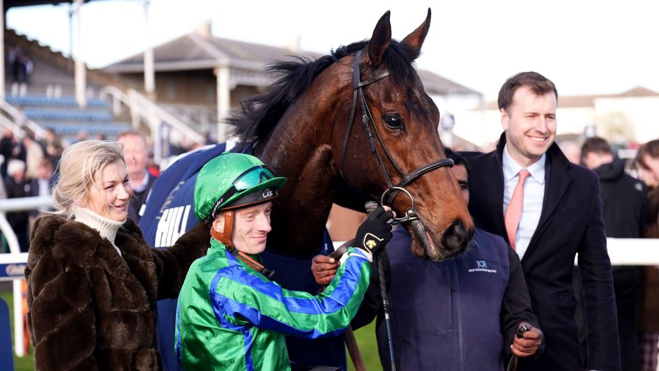 Jack Channon celebrates with Urban Lion after an afternoon to remember