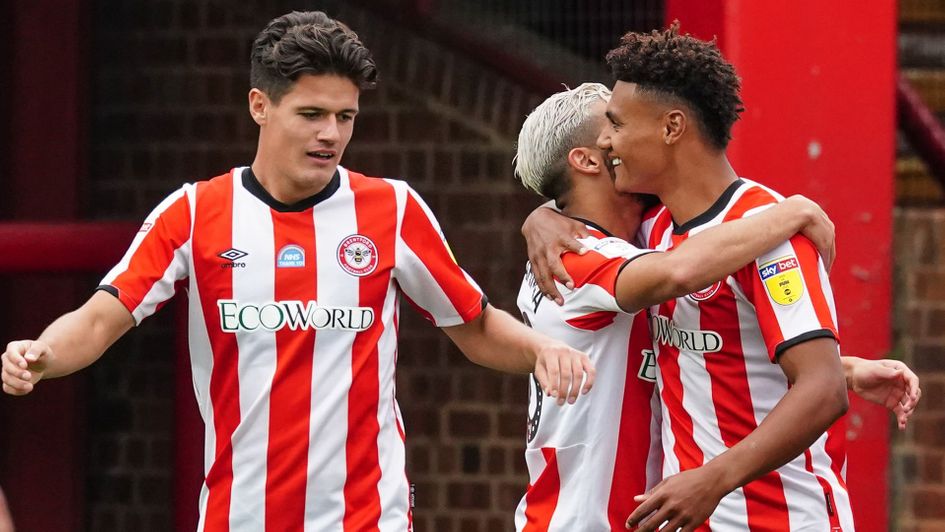 Ollie Watkins celebrates his goal against Preston