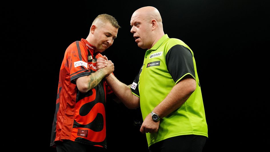 Nathan Aspinall and Michael van Gerwen