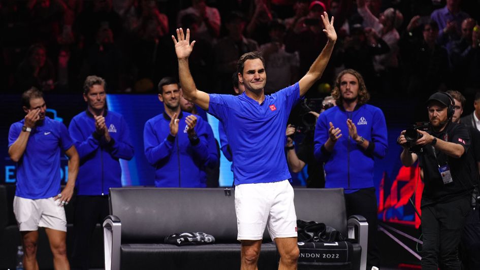 Roger Federer couldn't hold back the tears during his farwell