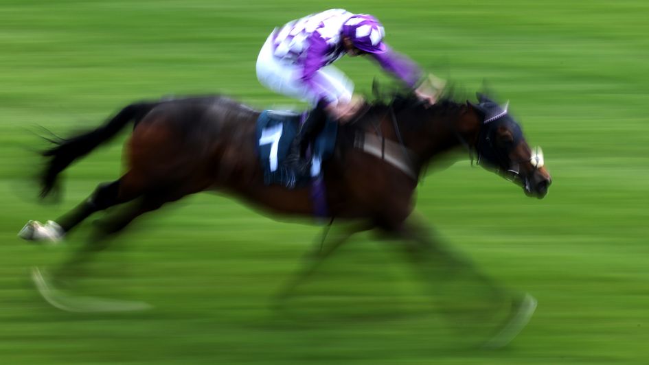 Shaquille in full flow at Newbury