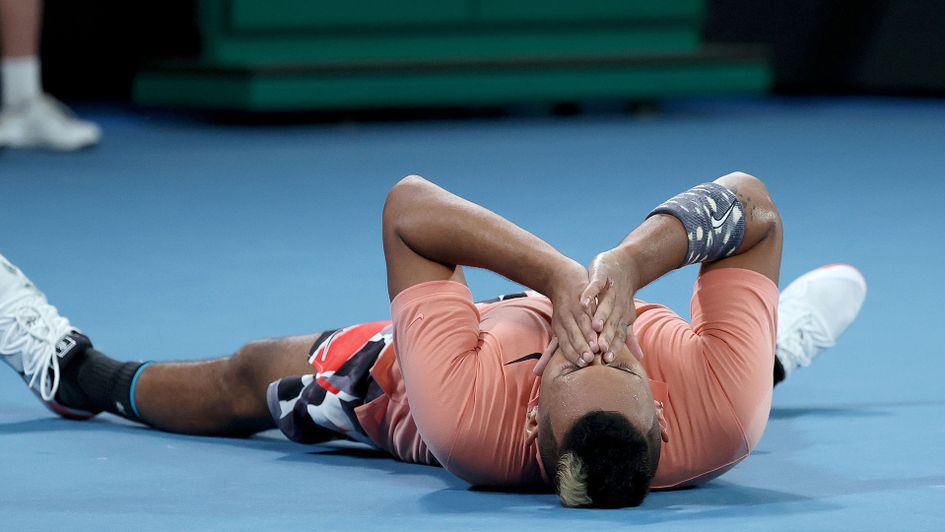 Nick Kyrgios was left stunned and exhausted after his victory over Karen Khachanov.