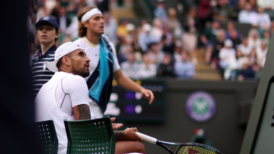 Nick Kyrgios beat Stefanos Tsitsipas in a fiery encounter