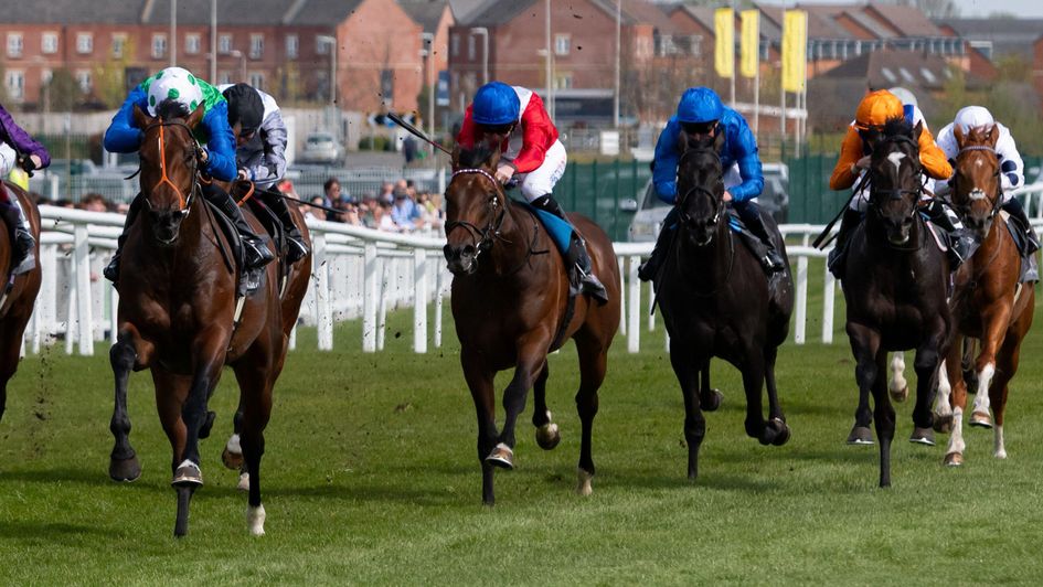 Chancellor (centre, red silks) has fitness on his side