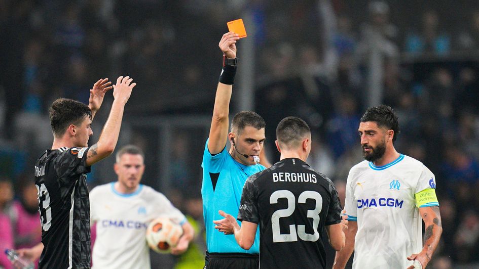 Simone Sozza loves his red card this season
