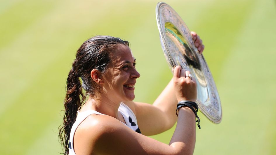 Marion Bartoli celebrates Wimbledon success in 2013