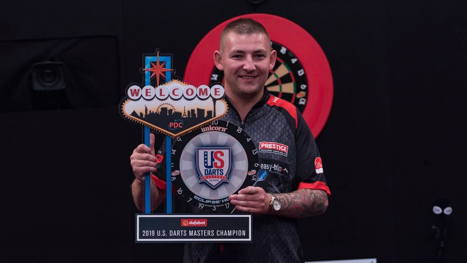 Nathan Aspinall wins the US Darts Masters (Picture: Lucas Peltier/PDC)