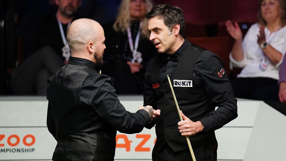 Warm words for Luca Brecel from Ronnie O'Sullivan