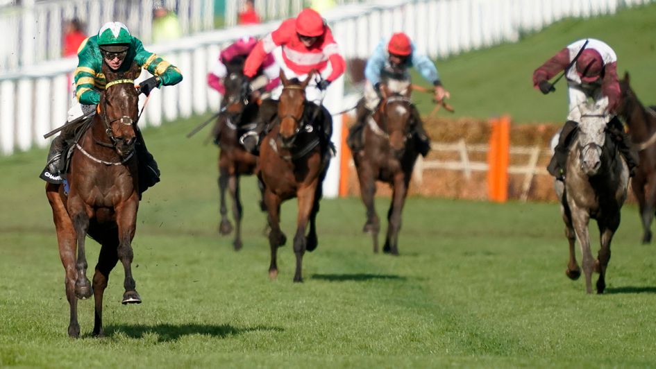 Silver Streak (right) - finishing third behind Espoir D'Allen