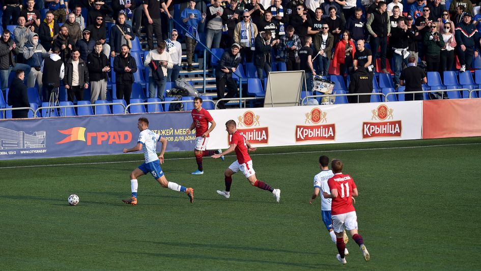 FC Minsk in action against Dinamo Minsk