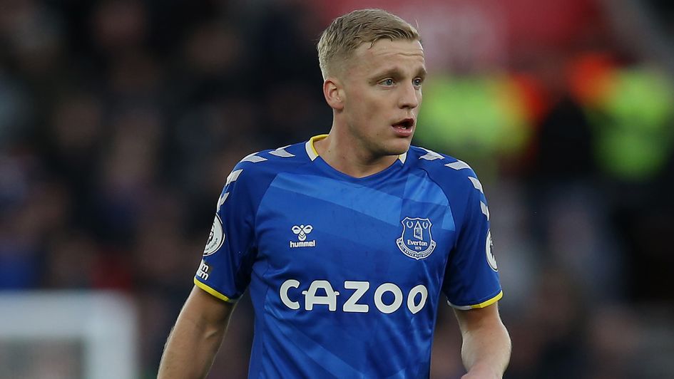 Donny van de Beek had a loan spell at Everton