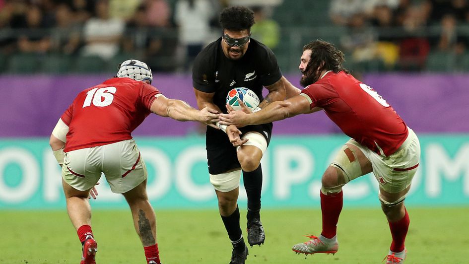 Ardie Savea in action for the All Blacks v Canada