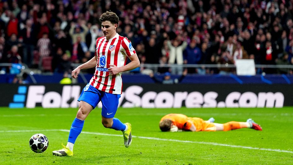 Julian Alvarez scores against Tottenham