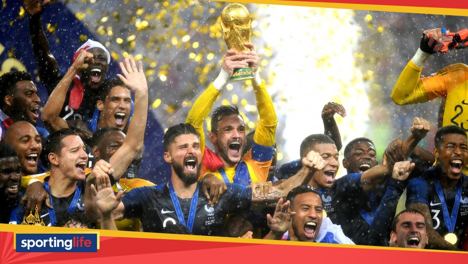 France captain Hugo Lloris lifts the World Cup trophy