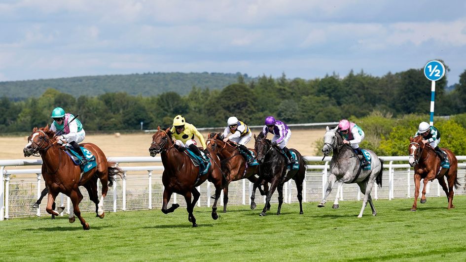 Qirat and Richard Kingscote land the Sussex at 150/1