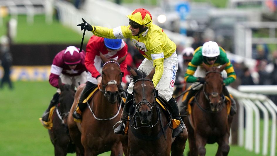 Harry Skelton celebrates on Protektorat