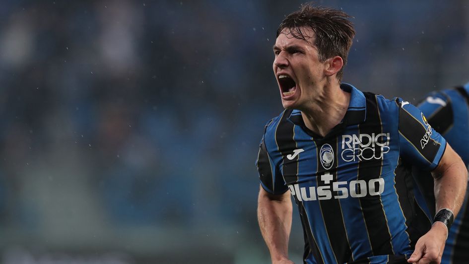 Marten De Roon celebrates his goal against Lazio