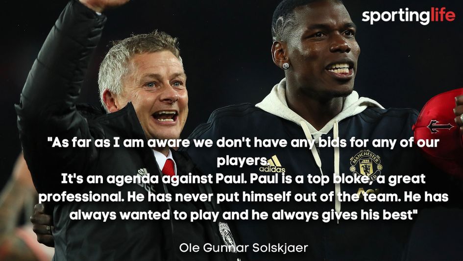 Ole Gunnar Solskjaer believes there is an agenda against Paul Pogba