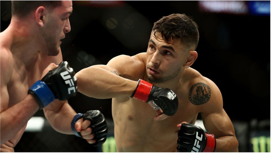 Alex Perez in action in the UFC