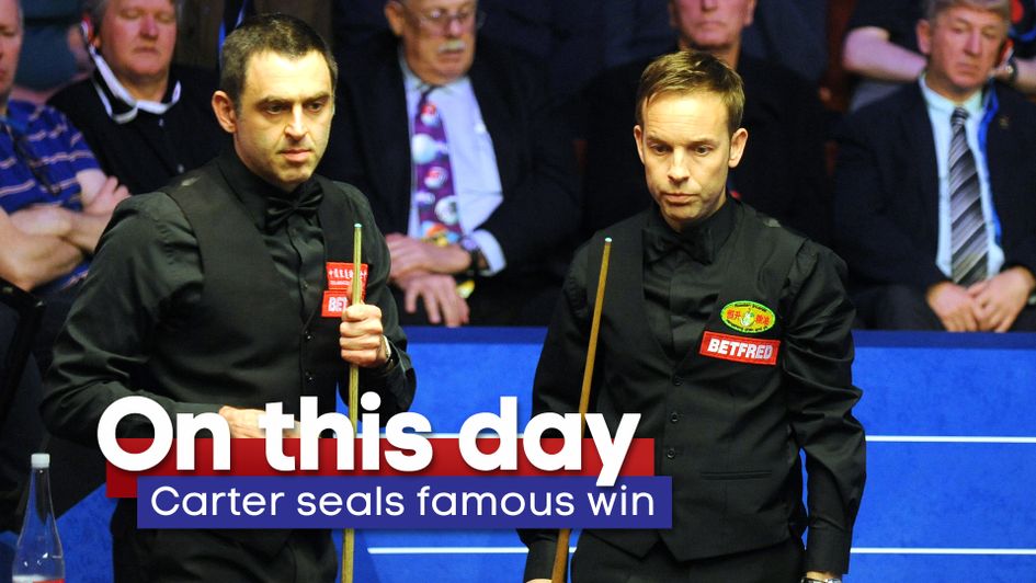 Ali Carter held off Ronnie O'Sullivan in a tense affair