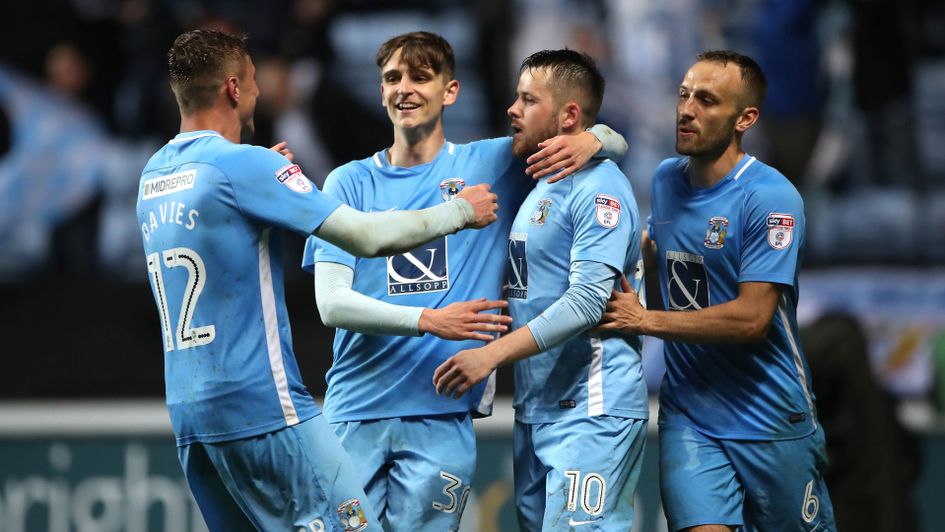 Celebrations for Marc McNulty and Coventry