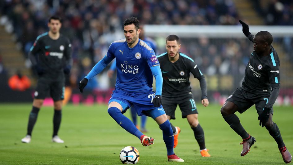 Vicente Iborra in action for Leicester