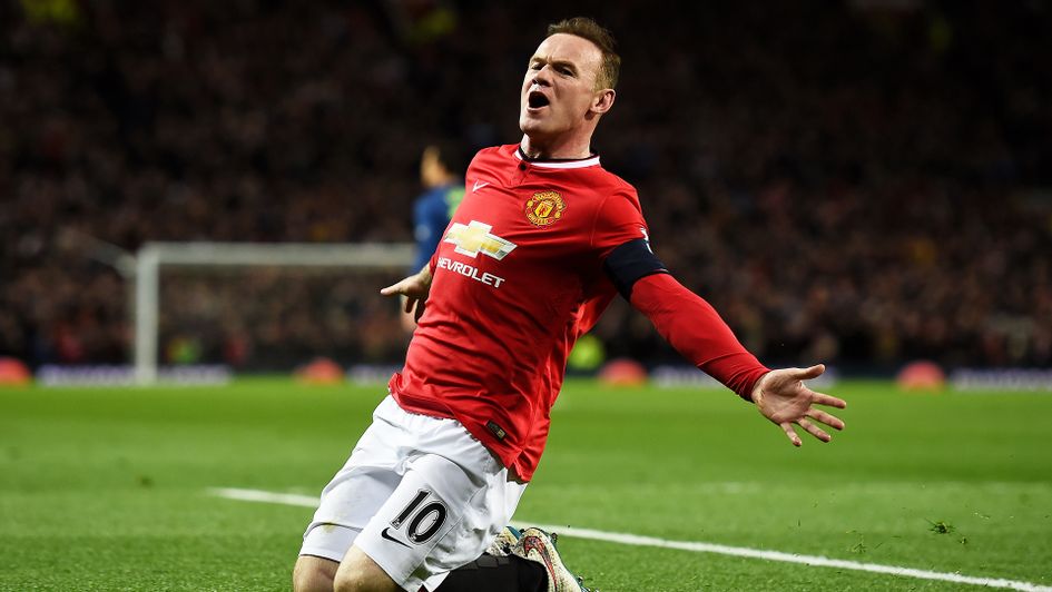 Wayne Rooney celebrates during his Manchester United days