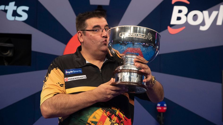 Jose De Sousa is the Grand Slam of Darts champion (Picture: PDC/Lawrence Lustig)