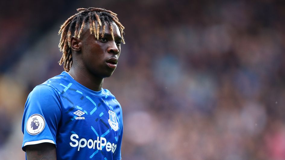 Moise Kean in action for Everton